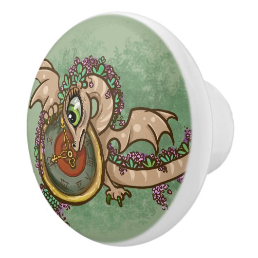 Thyme for lil' draken keramische knop (Rechts)