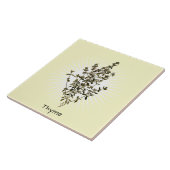  Thyme Herb Botanische Kunstkeramische Tegel Tegeltje (Zijkant)