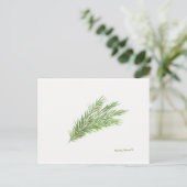 Thyme herb botanische plant waterverf Kitchen Briefkaart (Staand voorkant)