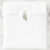 Thyme Herb Greenery Kitchen Culinaire Groen Plant Ronde Sticker (Tas)