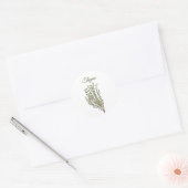 Thyme Herb Greenery Kitchen Culinaire Groen Plant Ronde Sticker (Envelop)