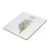 Thyme Herb Greenery Kitchen Culinaire Groen Plant Tegeltje (Zijkant)