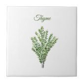 Thyme Herb Greenery Kitchen Culinaire Groen Plant Tegeltje (Voorkant)
