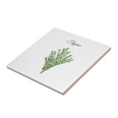 Thyme Herb Greenery Kitchen Culinaire Groen Plant Tegeltje (Zijkant)