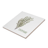 Thyme Herb Greenery Kitchen Culinaire Groen Plant Tegeltje (Zijkant)