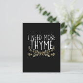 Thyme Herb Plant Briefkaart (Staand voorkant)