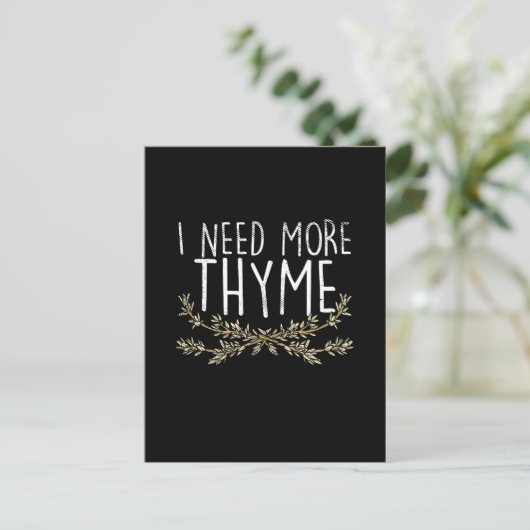 Thyme Herb Plant Briefkaart (Staand voorkant)