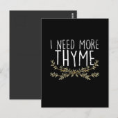 Thyme Herb Plant Briefkaart (Voorkant / Achterkant)
