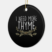 Thyme Herb Plant Keramisch Ornament (Links)