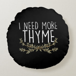 Thyme Herb Plant Rond Kussen