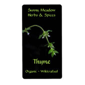 Thyme Herbal Labels (Voorkant)