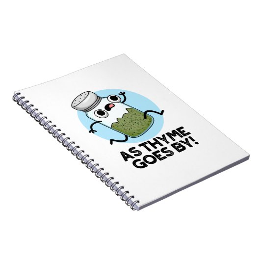 Thyme komt van Funny Herb Spice Pun Notitieboek (Rechterzijde)