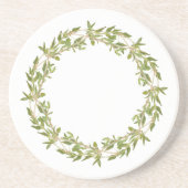 THYME KRANS rond zandsteen Onderzetter (Voorkant)