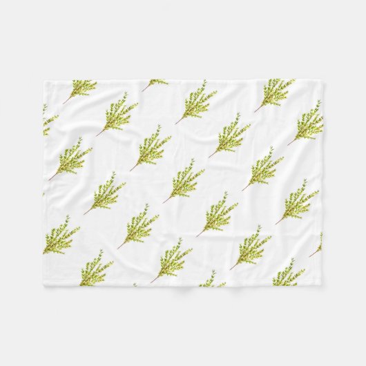 Thyme kruiden Botanische kruiden Fleece Deken (Voorkant (Horizontaal))