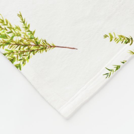 Thyme kruiden Botanische kruiden Fleece Deken (Hoek)