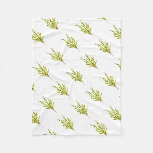 Thyme kruiden Botanische kruiden Fleece Deken (Voorkant)