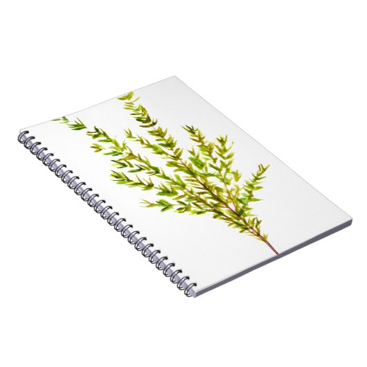 Thyme kruiden Botanische kruiden Notitieboek (Rechterzijde)