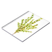 Thyme kruiden Botanische kruiden Notitieboek (Linkerzijde)