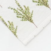 Thyme kruiden Botanische Plant Herb Green Pattern Fleece Deken (Hoek)