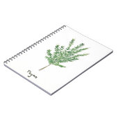 Thyme kruiden groene botanische  tuinbouwplant notitieboek (Linkerzijde)