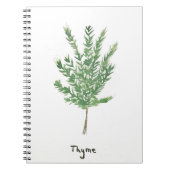 Thyme kruiden groene botanische  tuinbouwplant notitieboek (Voorkant)