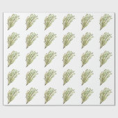 Thyme kruiden keukenwaterverf Rustisch Groene krui Cadeaupapier (Vlak)