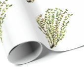 Thyme kruiden keukenwaterverf Rustisch Groene krui Cadeaupapier (Rol Hoek)