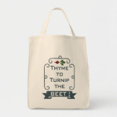 Thyme om de biet om te draaien | Grocery Bag Tote Bag (Voorkant)