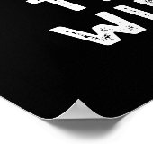 Thyme om Funny Chill Pun Dark BG te winnen Poster (Hoek)