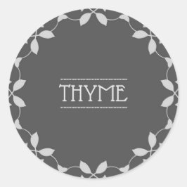 Thyme Spice Jar Sticker Labels