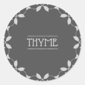 Thyme Spice Jar Sticker Labels (Voorkant)