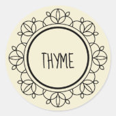 Thyme spice sticker (Voorkant)