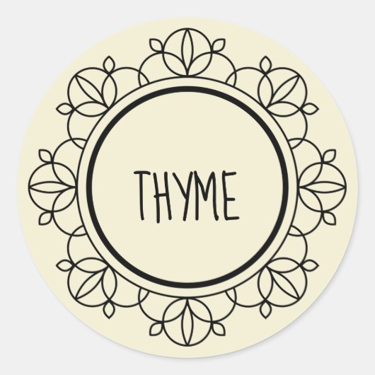 Thyme spice sticker (Voorkant)