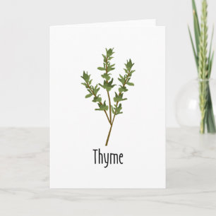 Thyme Spices Herb Kaart