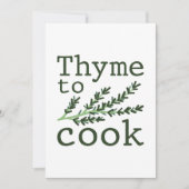 Thyme to Cook Bedankkaart (Voorkant)