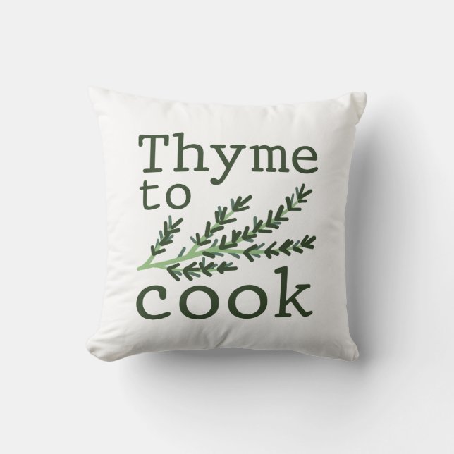 Thyme to Cook Kussen (Voorkant)