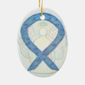 Thyroid Awareness Ribbon Angel Ornament (Achterkant)