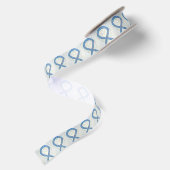 Thyroid Awareness Ribbon Angel Ribbon Satijnen Lint (Achterkant)