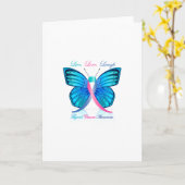 Thyroid Butterfly - Live Love Laugh Kaart (Gele Bloem)