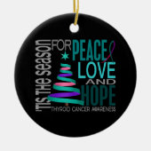 Thyroid Cancer 1 Ornaments Keramisch Ornament (Voorkant)