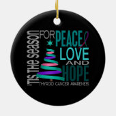 Thyroid Cancer 1 Ornaments Keramisch Ornament (Achterkant)