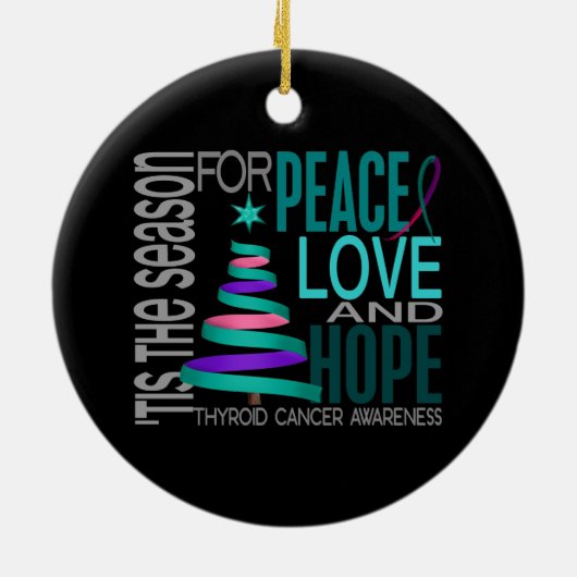 Thyroid Cancer 1 Ornaments Keramisch Ornament (Achterkant)