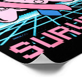 Thyroid Cancer Awareness Boss Fight Survivor Gamer Poster (Hoek)