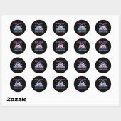 Thyroid Cancer Awareness Boss Fight Survivor Gamer Ronde Sticker (Vel)