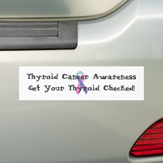 Thyroïd Cancer Awareness (bumpersticker) Bumpersticker (Op auto)