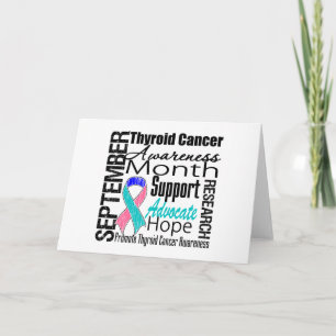 Thyroïd Cancer Awareness Month Tribution Kaart