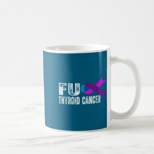 Thyroid Cancer Awareness Retro Thyroid Cancer Surv Koffiemok (Rechts)