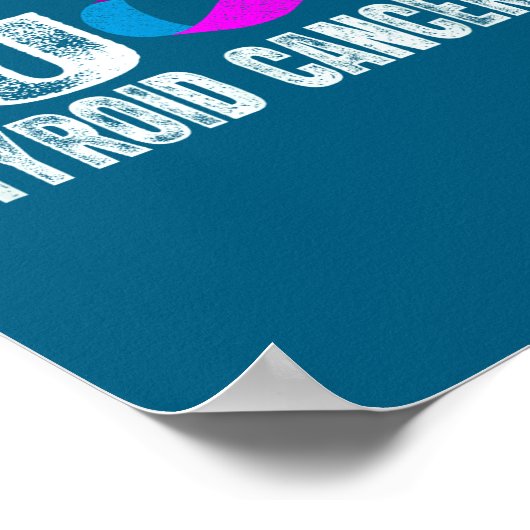 Thyroid Cancer Awareness Retro Thyroid Cancer Surv Poster (Hoek)