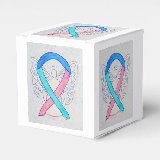 Thyroid Cancer Awareness Ribbon Angel Favor Box Bedankdoosjes (Voorkant Zijde)