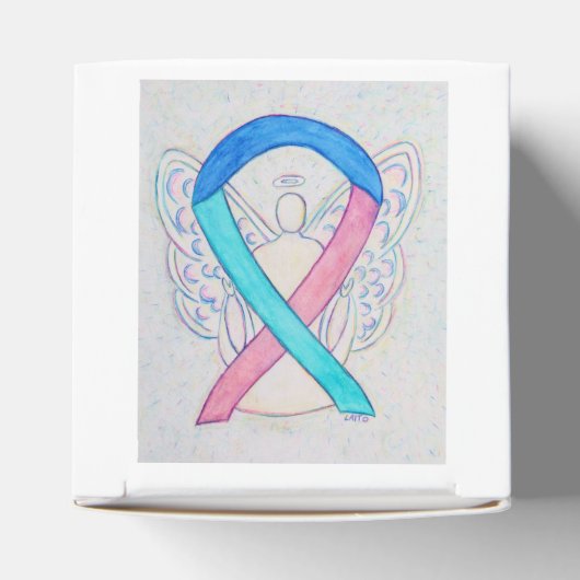 Thyroid Cancer Awareness Ribbon Angel Favor Box Bedankdoosjes (Bovenkant)